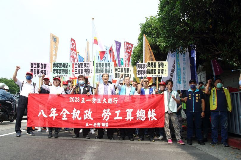 ▲51勞動節，勞工走上街頭「算總帳」。（圖／翻攝自五一行動聯盟臉書）