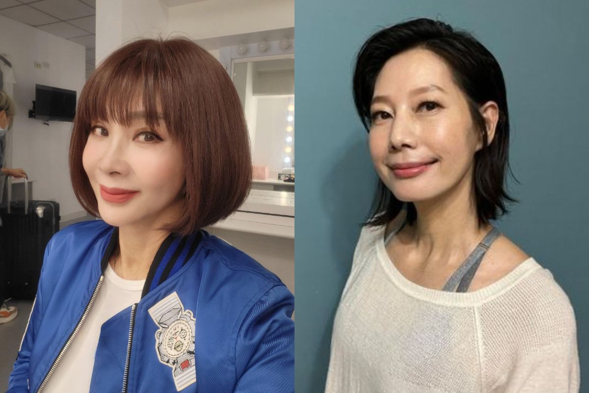 ▲陳美鳳（左）參加婚禮巧遇丁寧（右），兩人同框合照比美，凍齡美貌曝光。（圖／翻攝自臉書）