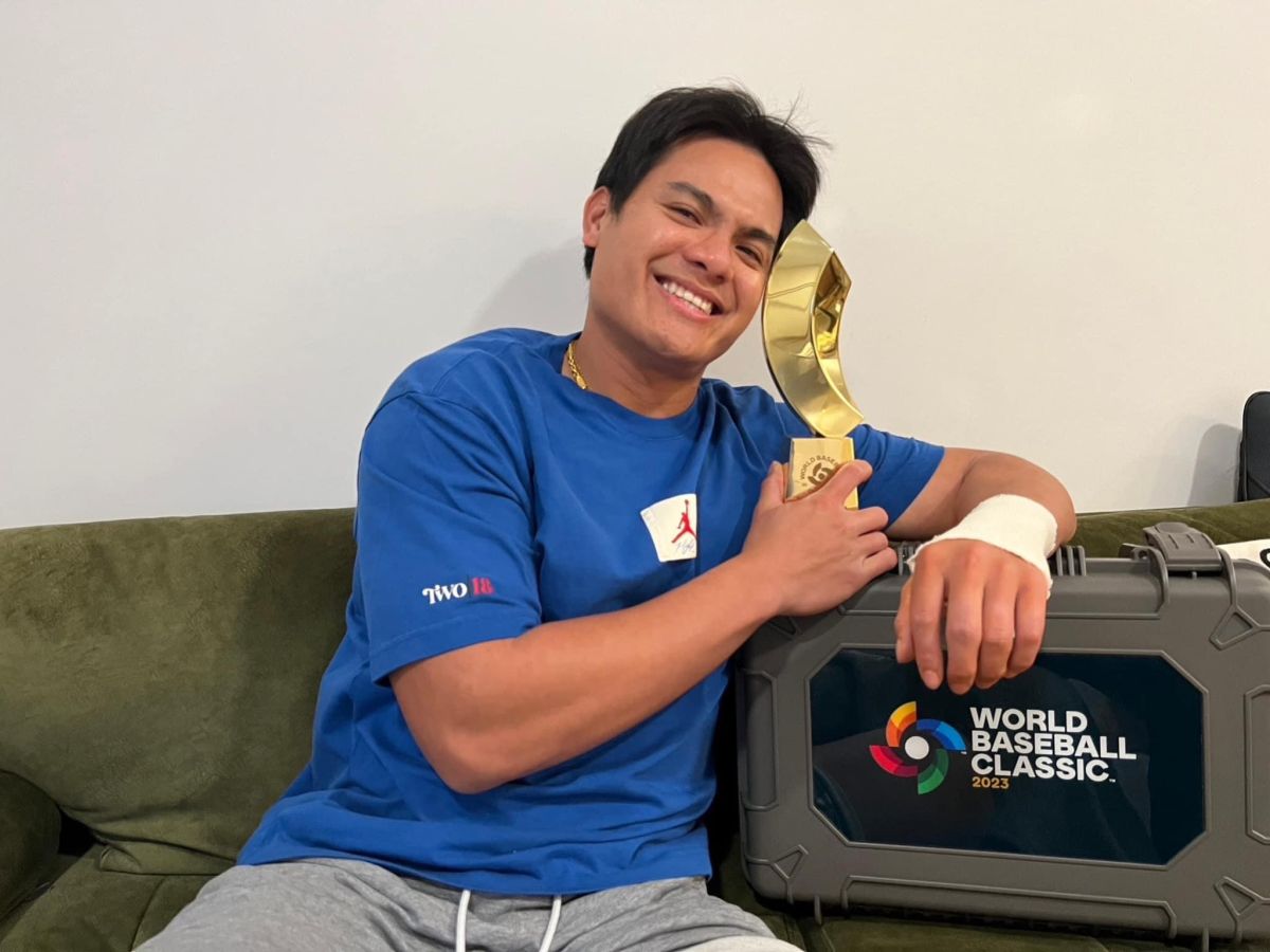 ▲紅襪隊表揚張育成經典賽最佳一壘手。（圖／張育成臉書）