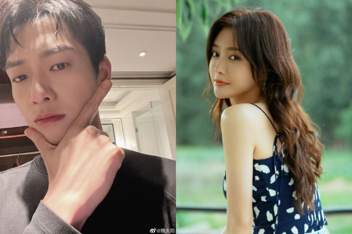 ▲秦嵐（右）與魏大勛（左）於2022年傳出熱戀消息，今（4）日卻爆出瀕臨分手消息。（圖／翻攝自微博）