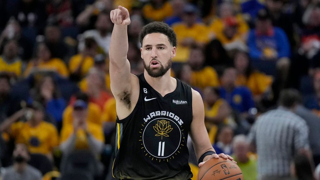 ▲明星射手Klay Thompson此役命中8三分、狂砍30分，帶領勇士贏球。（圖／美聯社／達志影像）