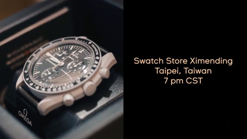 ▲Swatch聯名OMEGA登月錶MoonSwatch「升級版」月圓之夜才開賣，台灣官方公布將於台北西門町晚間7時開賣。（圖／翻攝自Swatch IG）