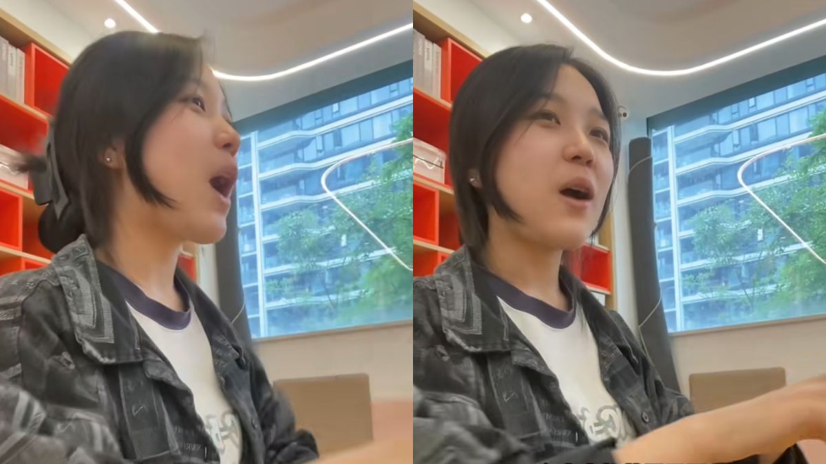 ▲最早發出「挖呀挖呀」影片的毛老師(桃子)慘遭誤會，困擾不已決定出面闢謠。（圖／桃子老師抖音）