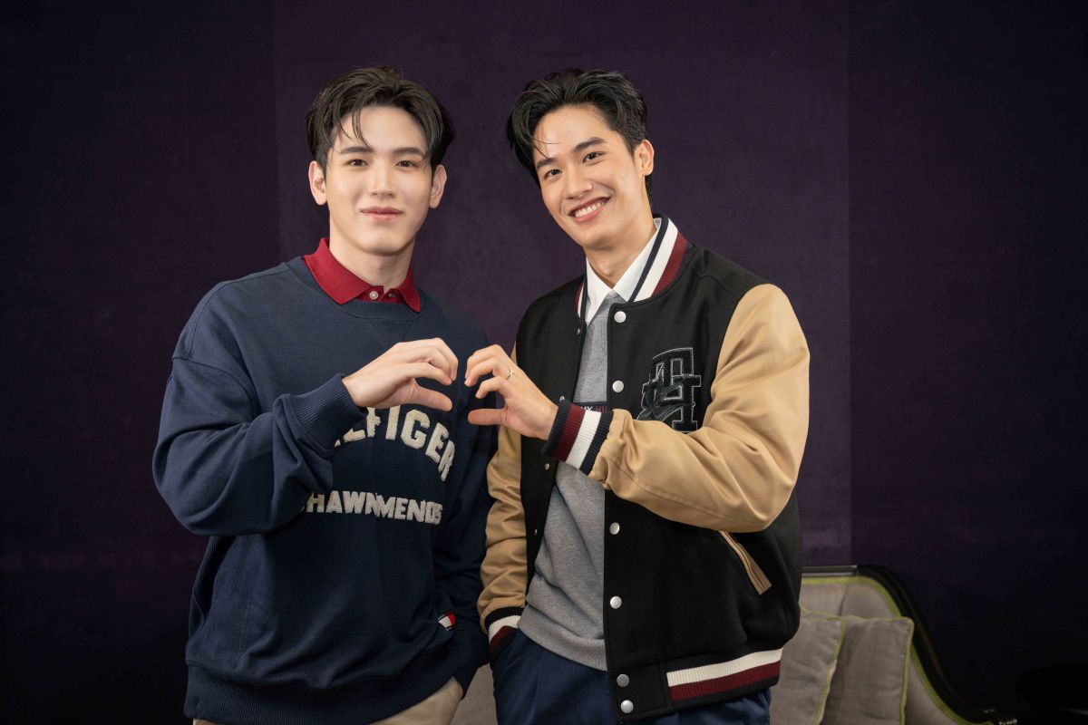 ▲泰國BL劇《深藍之吻》人氣組合Tay（右）、New來台灣與粉絲見面。（圖／KKLIVE）