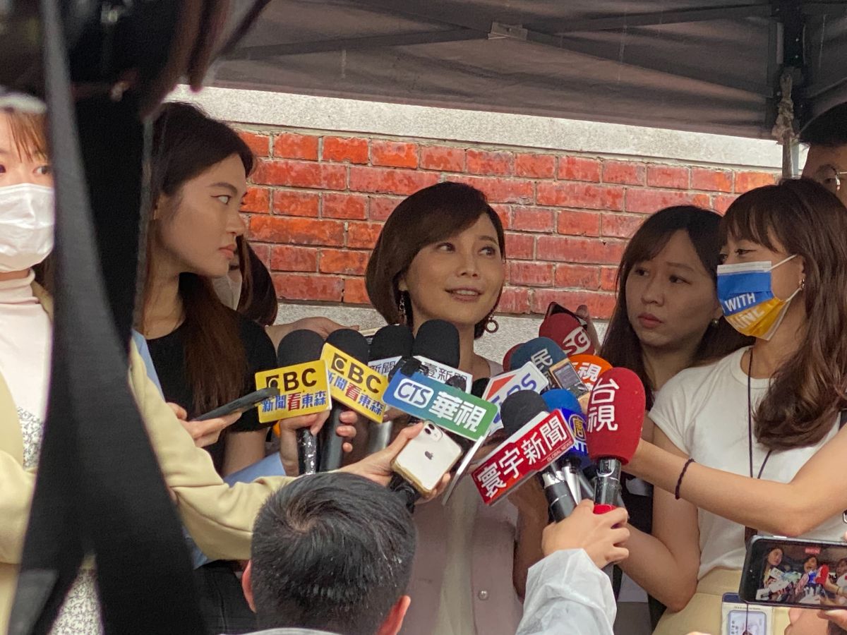 ▲郭雅慧日前接任賴清德競總發言人，今日陪同賴出席活動首度亮相。（圖／記者陳威叡攝，2023.05.07）