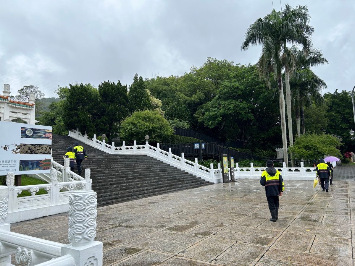 ▲故宮5月7日收恐嚇信，駐警隊立刻展開清查。（圖／翻攝畫面）