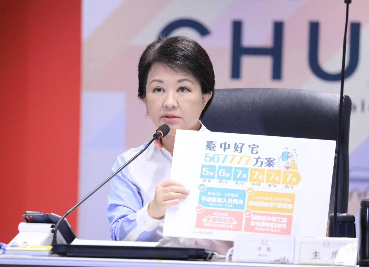 ▲台中市政府推出全國最優惠的租金折數方案(圖／市政府提供2023.5.9)