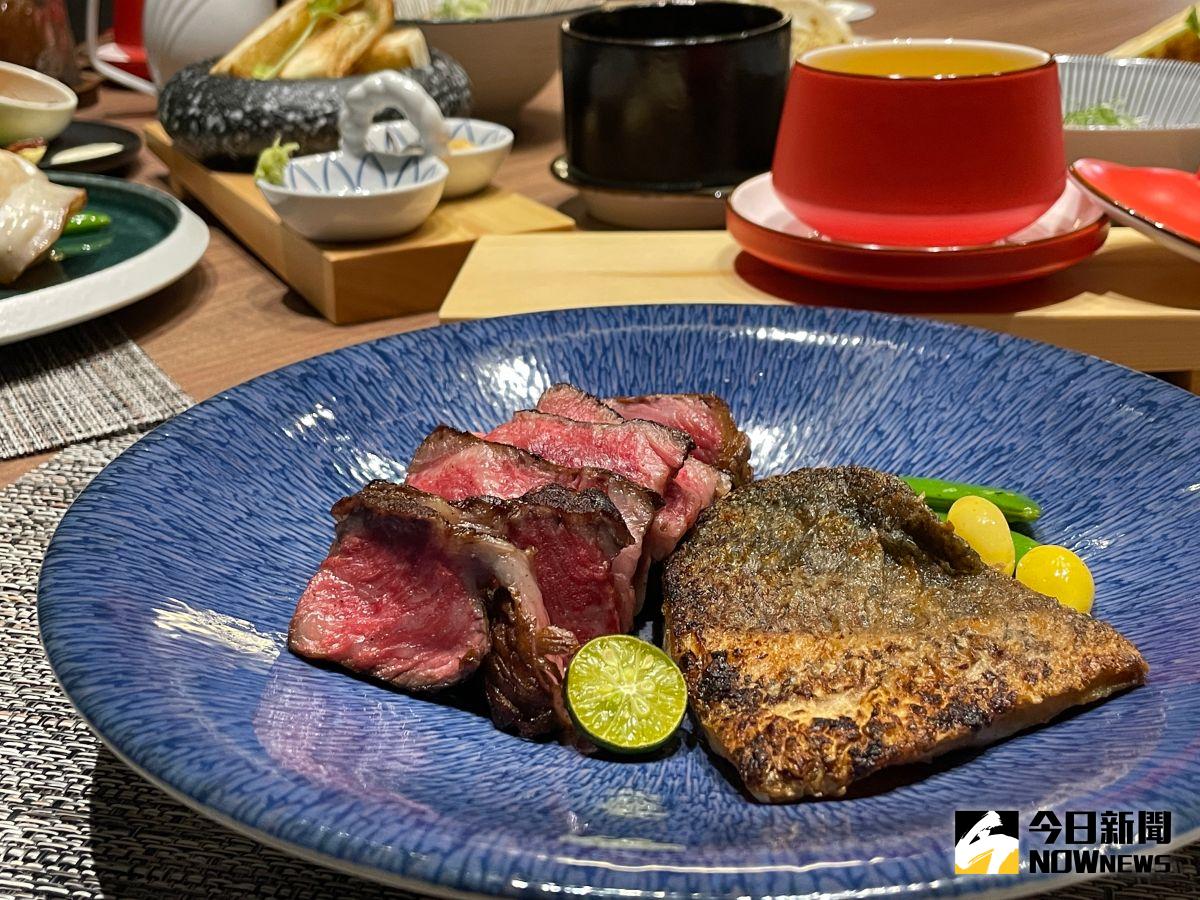 ▲「日本和牛紐約客」，軟嫩中略帶嚼勁，肉質軟嫩入口後肥而不膩，大大滿足和牛饕客的味蕾。（圖／記者黃仁杰攝,2023.05.09）