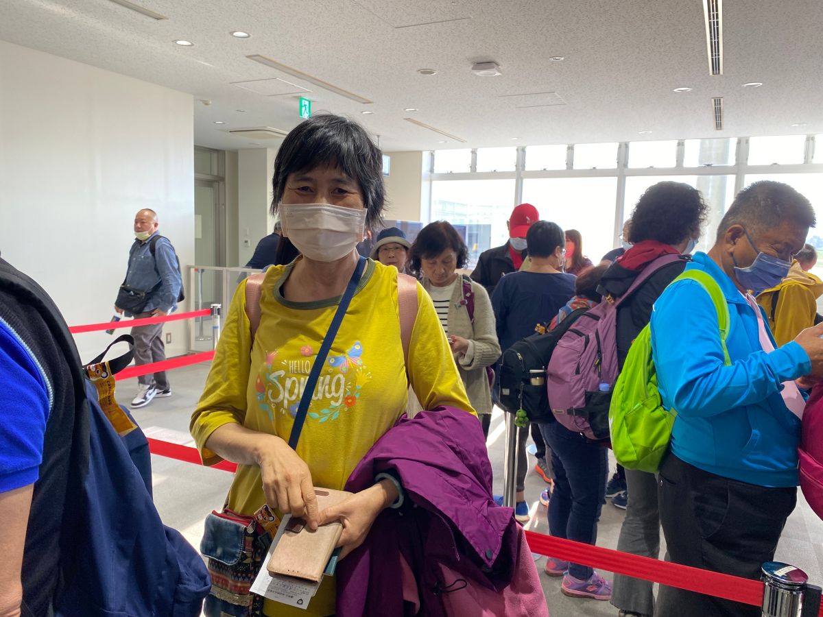 ▲日本直擊雄獅旅天下搭台灣虎航包機獨飛「台北－花卷」，首航旅客相中「慢活」。初期每週2班次來回，爽泡12種溫泉、探訪世界遺產2萬有找。（圖／記者蕭涵云攝）