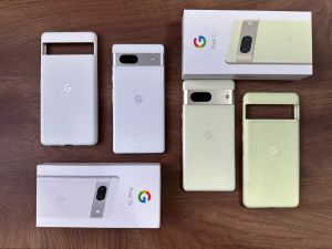 ▲Google Pixel 7a 手機開箱。(圖／記者周淑萍攝)