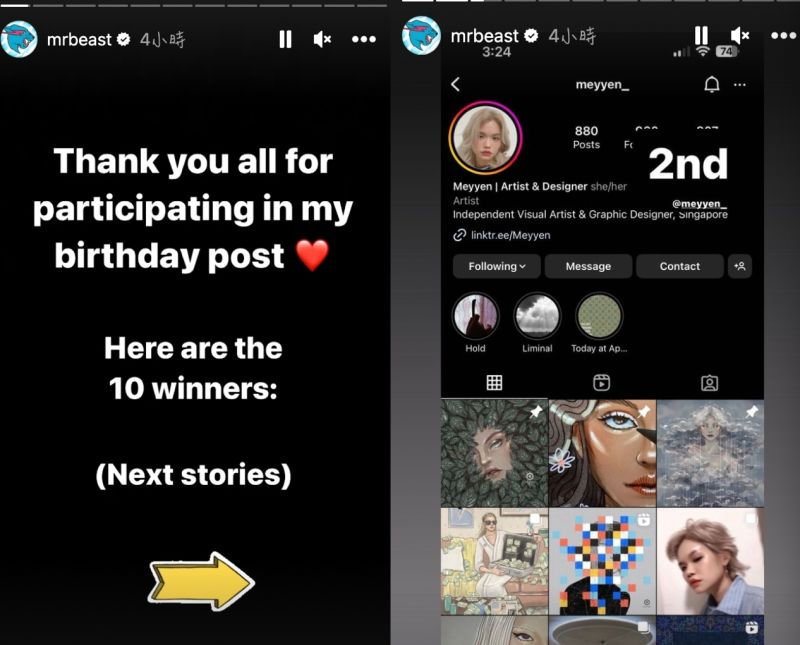 MrBeast「抽30萬」開獎了！10位幸運兒曝 名單真的有亞洲人 | 新奇 | NOWnews今日新聞