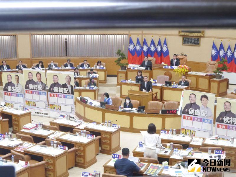 ▲新北市議員戴瑋姍質詢追問侯友宜最愛的副手人選是哪位。（圖 ／記者吳嘉億攝，2023.05.10）