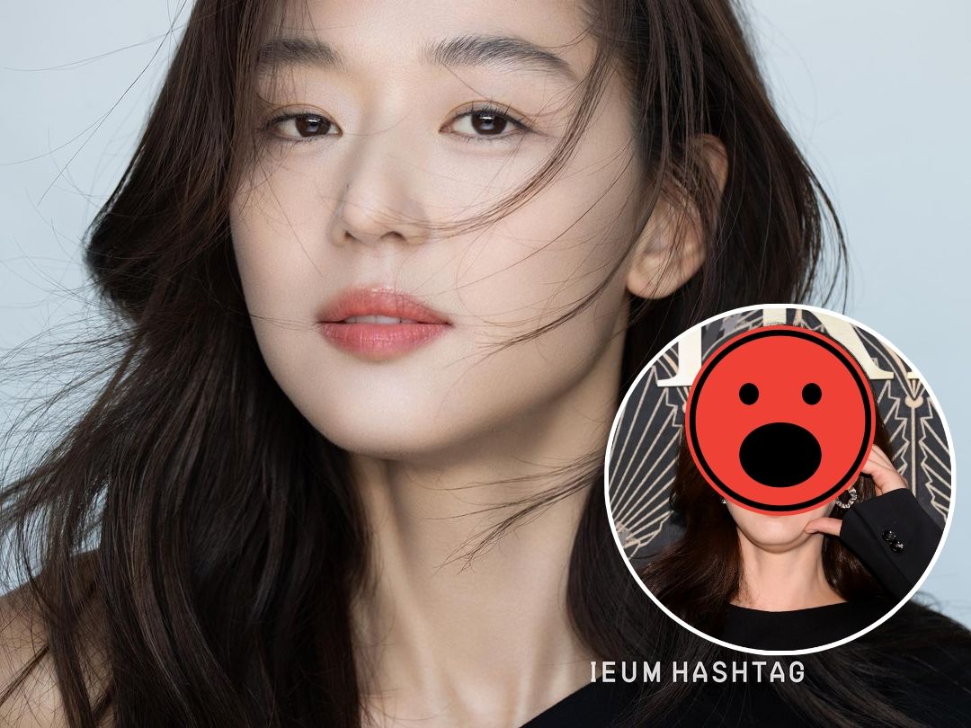 ▲全智賢出席美妝活動，眼袋細紋、雙下巴十分明顯。（圖／翻攝xportsnews、全智賢官方IEUM HASHTAG IG）