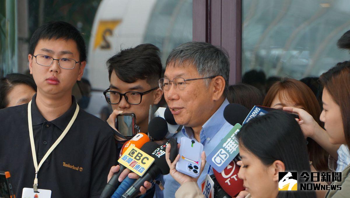 ▲台灣民眾黨主席證實鴻海集團創辦人郭台銘10日曾求見。（圖／記者呂炯昌攝，2023.05.12）