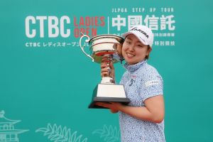 小滝 ▲小滝水音首次來臺,即在「2023中國信託女子公開賽-JLPGA巡迴特別錦標賽」拿下職業首冠。(圖/中國信託﹚