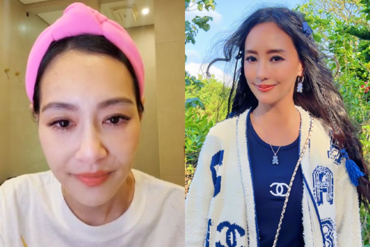 ▲王思佳（左）直播公布包包送驗結果，閨密關穎（右）也現身直播間支持。（圖／翻攝自王思佳IG、關穎微博）