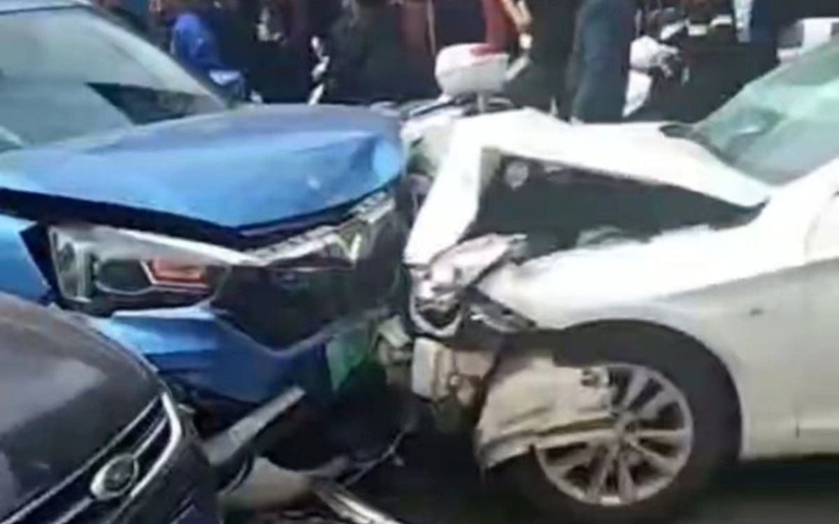 ▲中國山西郭姓男子殺害3人後駕車衝撞民眾，一共釀成7死11傷，目前已被警方逮捕。（圖／翻攝自《香港01》）