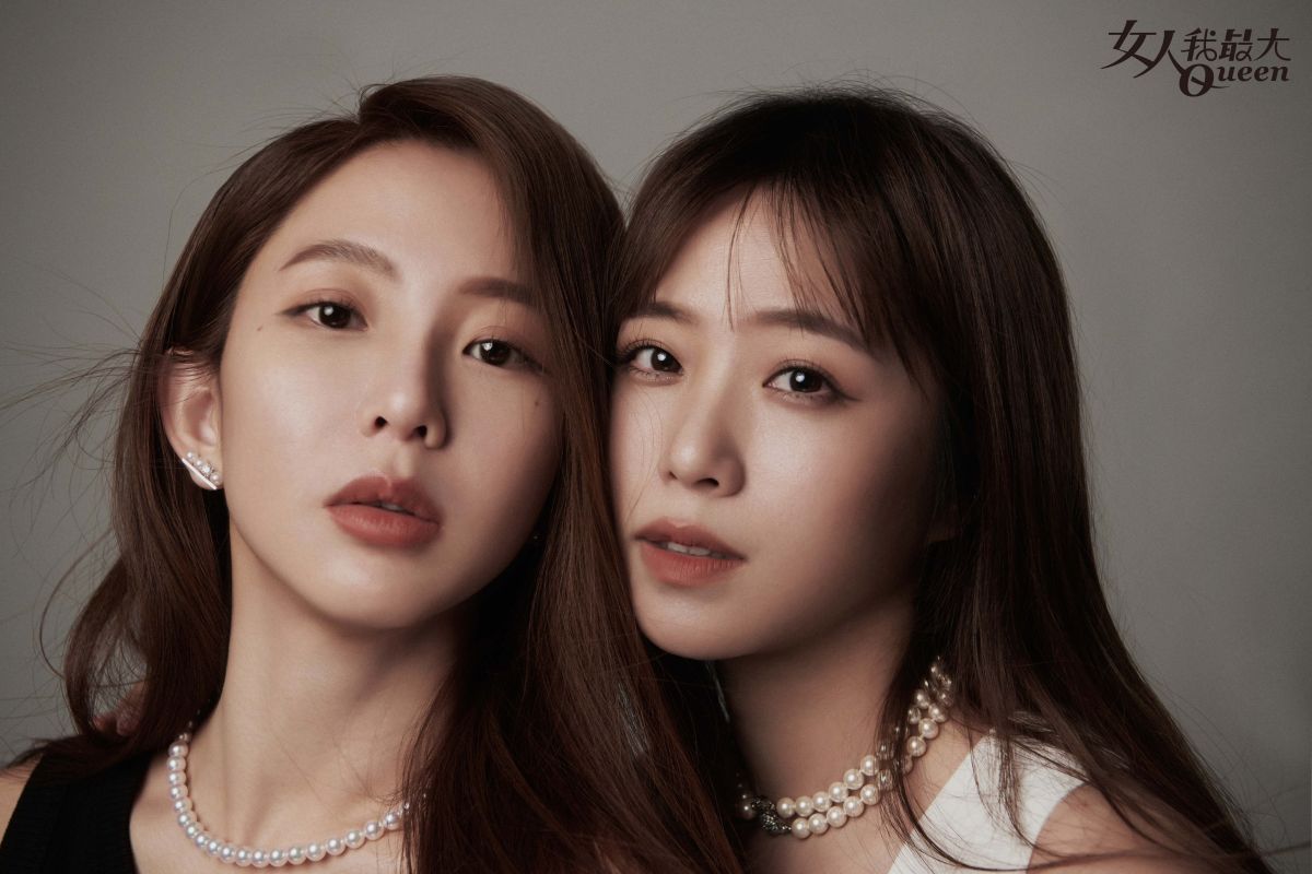 ▲郭書瑤（左）爆料鄭茵聲（右）生活習慣糟糕。（圖／TVBS提供）