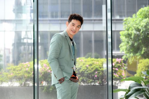 ▲張立昂肺塌陷住院插管，康復後首次亮相。（圖／三立）