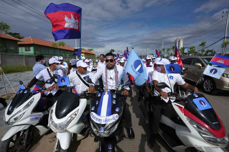 ▲柬埔寨選舉委員會宣布取消唯一反對黨「燭光黨」參加7月選舉的資格，原因是該黨未提交適當的登記文件。資料照。（圖／美聯社／達志影像）