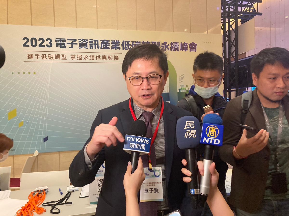 ▲針對重啟核電議題，和碩董事長童子賢今（16）日指出，低碳轉型不是只有依賴一種能源，能源的「黃金組合」才能讓台灣經濟蓬勃發展。（圖／記者鄭妤安攝影）