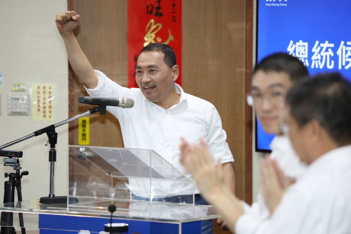 ▲侯友宜被國民黨徵召參選總統。（圖／記者陳明中攝，2023.5.17）