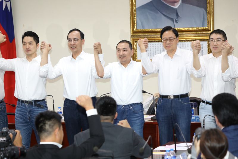 ▲北北基桃縣市長團結力挺。（圖／記者陳明中攝，2023.5.17）