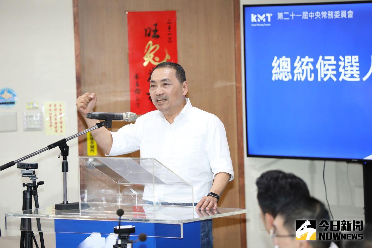 ▲侯友宜昨日出席活動脫口稱「台南人沒有眼睛」引發熱議。（圖／記者陳明中攝）