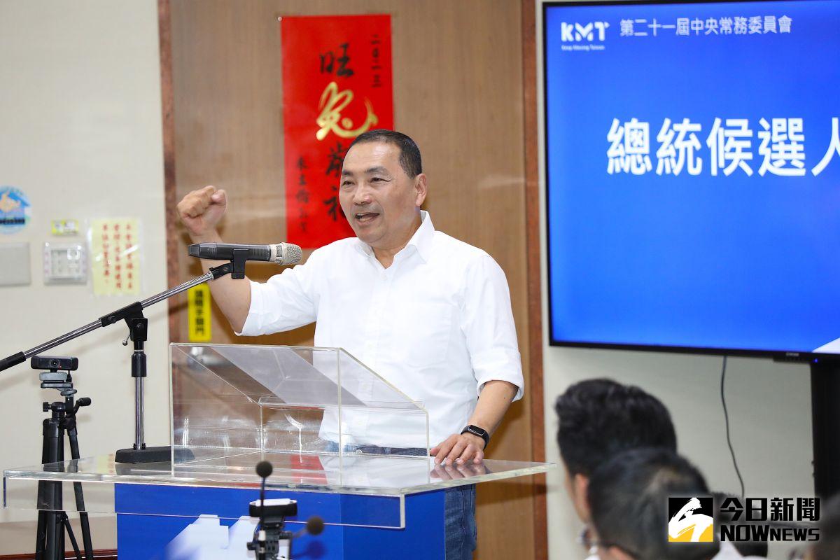 ▲侯友宜被國民黨徵召參選總統，但近來民調慘淡，甚至被柯文哲超車。（圖／記者陳明中攝，2023.5.17）