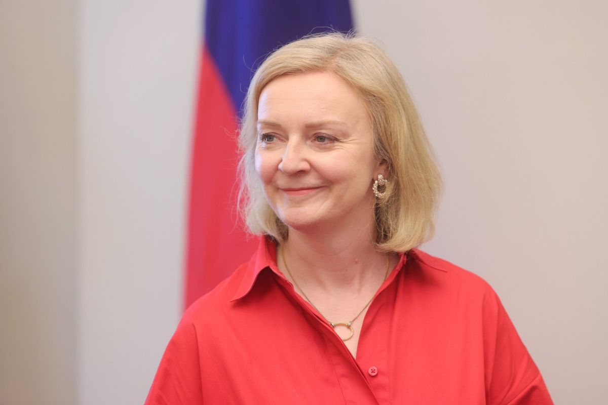 ▲英國前首相特拉斯。（圖／總統府提供）