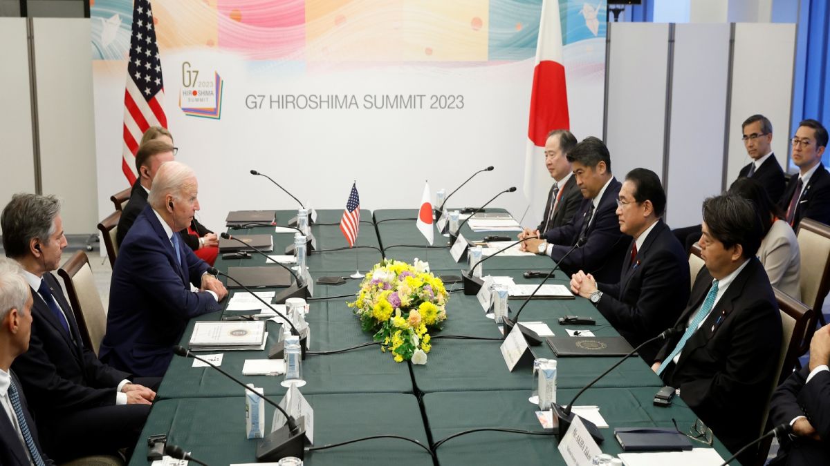 ▲G7廣島峰會19日召開，與會國家已陸續展開事前會晤。（圖／美聯社／達志影像）