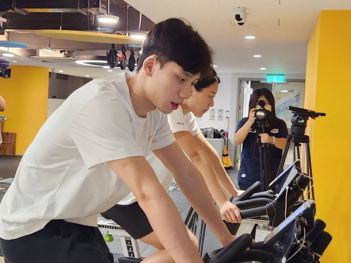 ▲台師大花9000萬整修游泳館、增智能健身中心，「蝶王」王冠閎體驗盛讚。（圖／記者李琦瑋攝，2023.05.19）