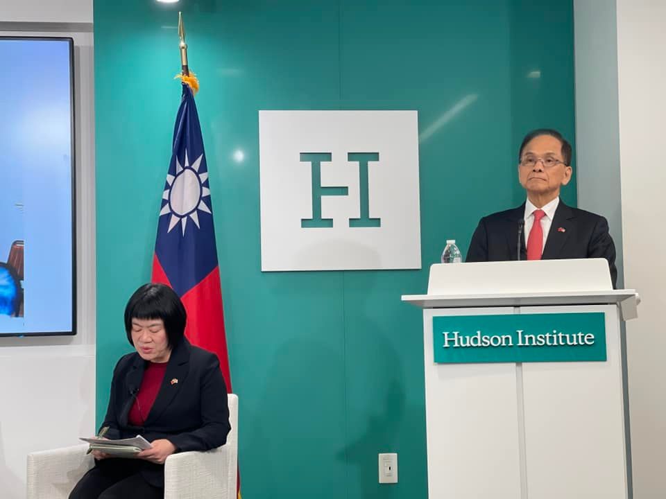 ▲率團訪美進行國會外交的立法院長游錫堃，與34名聯邦參、眾議員會面。（圖／翻攝自游錫堃臉書）