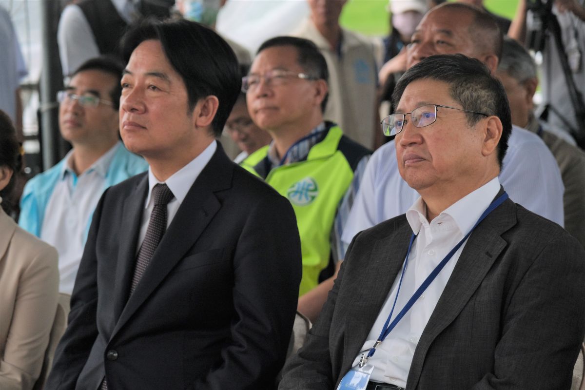 ▲賴清德視察寶二水庫，楊文科也為新竹縣爭取自來水延管計畫經費，期望讓新竹縣自來水普及率再提升。（圖／新竹縣政府提供）