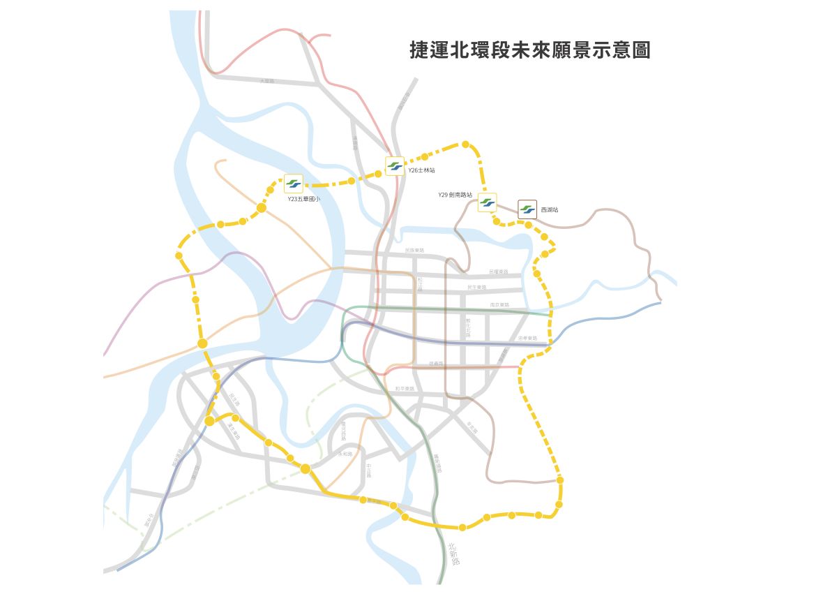▲捷運北環段完工後，晴空大地3站即到⼠林，6站⼤直美麗華，串聯北市重要商圈與科學園區。（示意圖／品牌提供）