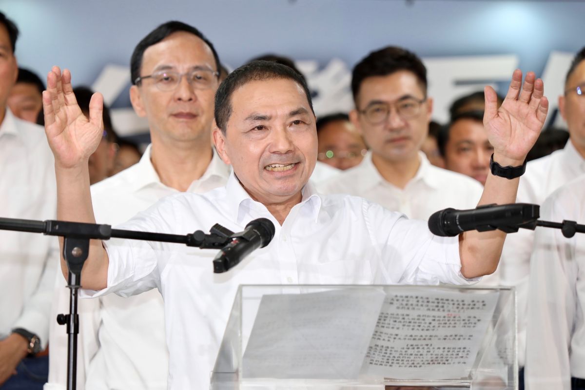 ▲侯友宜出席520團結誓師大會。（圖／記者陳明中攝，2023.5.20）