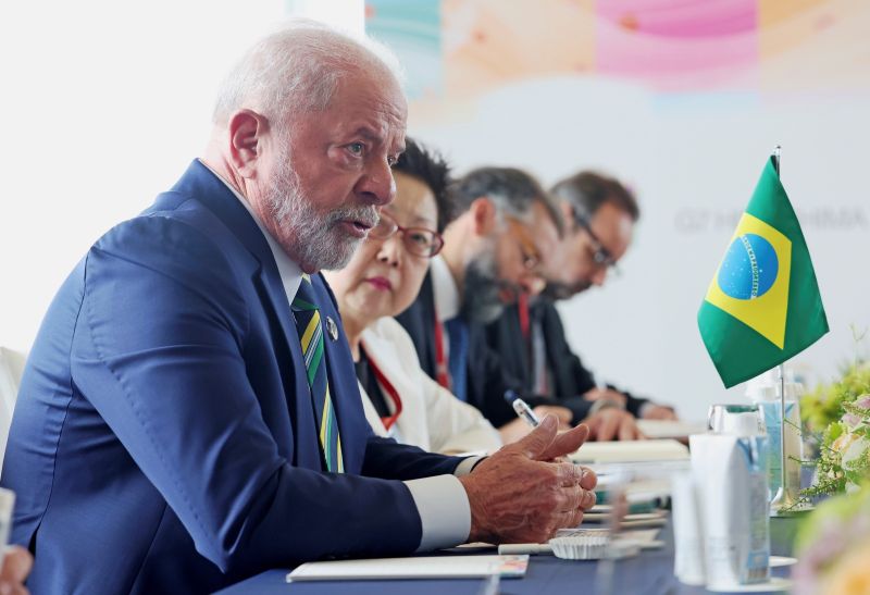▲巴西總統魯拉也去廣島出席七大工業國集團（G7）峰會，但沒有與澤倫斯基會晤。（圖／美聯社／達志影像）