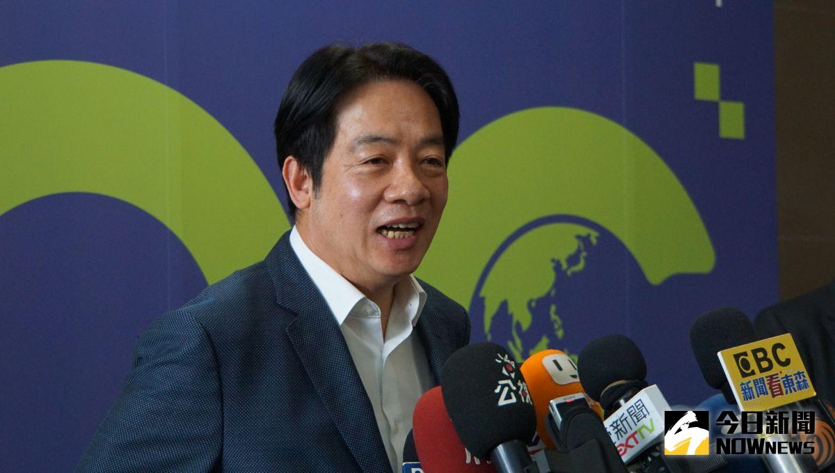 ▲副總統賴清德出席2023全國高中職國際知識競賽決賽暨頒獎典禮前受訪。（圖／記者呂炯昌攝，2023.05.20）