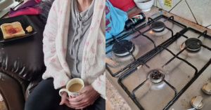 ▲英國老太太艾琳去年冬天差點餓死、凍死,因為她連基本的熱水和烹飪瓦斯都用不起了。(圖/翻攝自每日郵報) ▲英國老太太艾琳去年冬天差點餓死、凍死,因為她連基本的熱水和烹飪瓦斯都用不起了。(圖/翻攝自每日郵報)