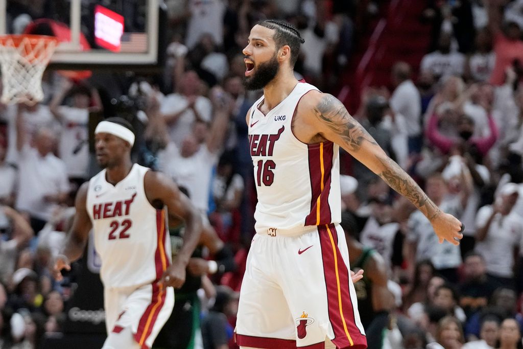 ▲邁阿密熱火在東區決賽取得3:0領先，很有機會能繼2020年之後重返總冠軍賽。（圖／美聯社／達志影像）