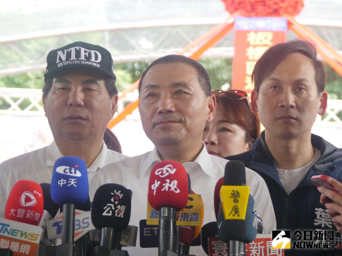 ▲對於發言說到「台南人沒眼睛」，侯友宜受訪說到對用語不夠精準衷心的道歉，最重要是疼台南的心永遠不變。（圖 ／記者吳嘉億攝，2023.05.22）