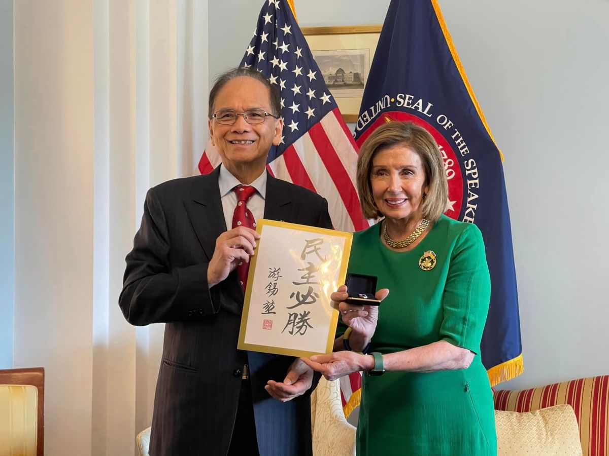 ▲立法院長游錫堃感謝G7支持台海和平，臉書發文「相信民主必勝」。（圖／翻攝自游錫堃臉書）