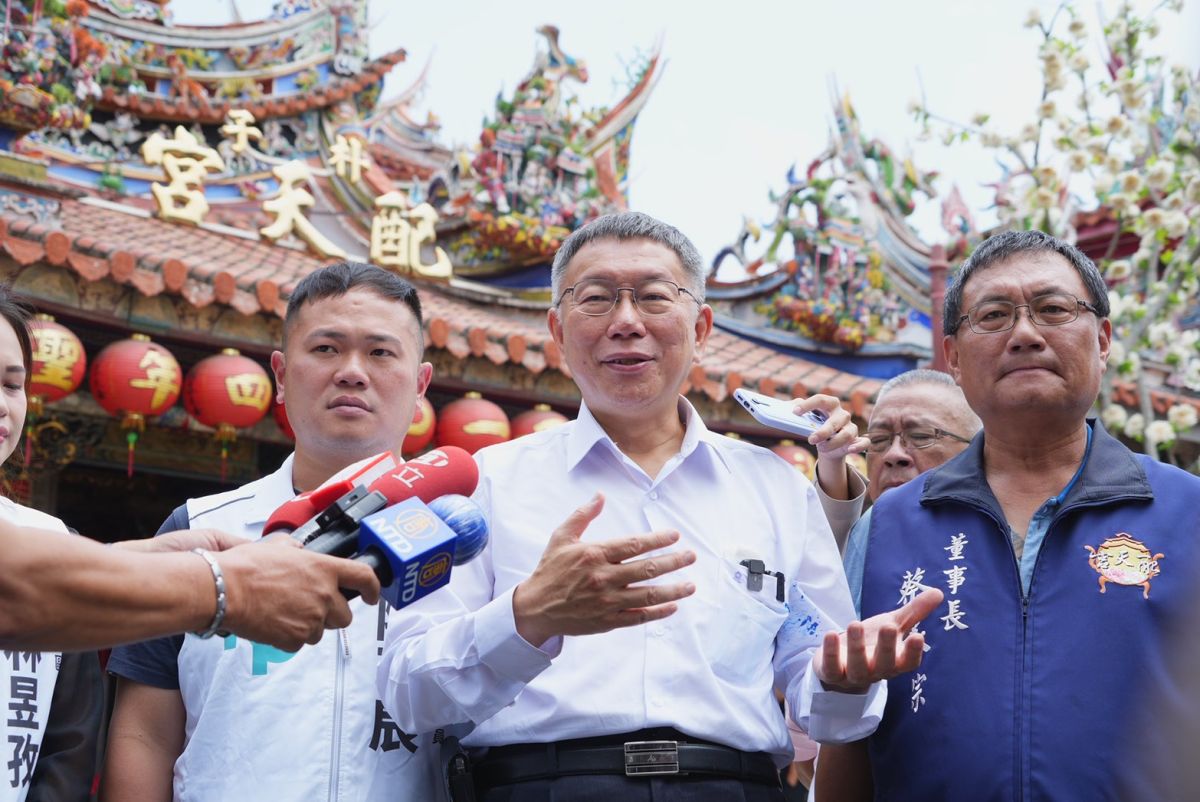 ▲台灣民眾黨主席柯文哲表示，選舉太花錢才會讓財團、黑道有機可乘。（圖／民眾黨提供）