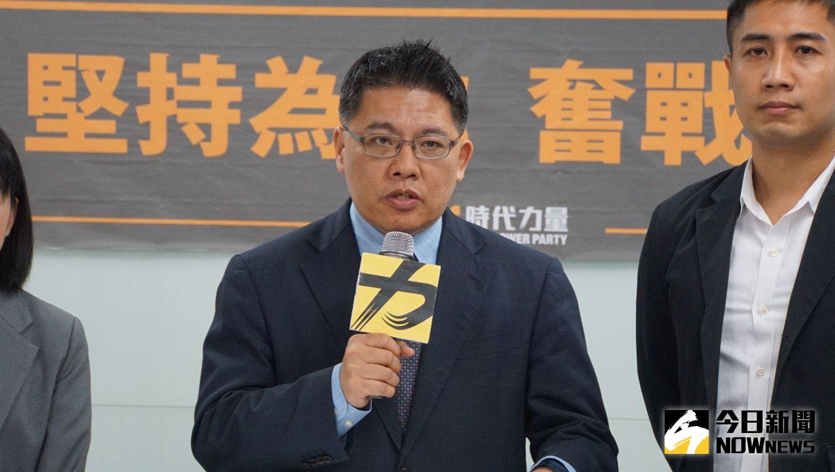 ▲時代力量提名現任不分區立委邱顯智選新竹市區域立委。（圖／記者呂炯昌攝，2023.05.24）