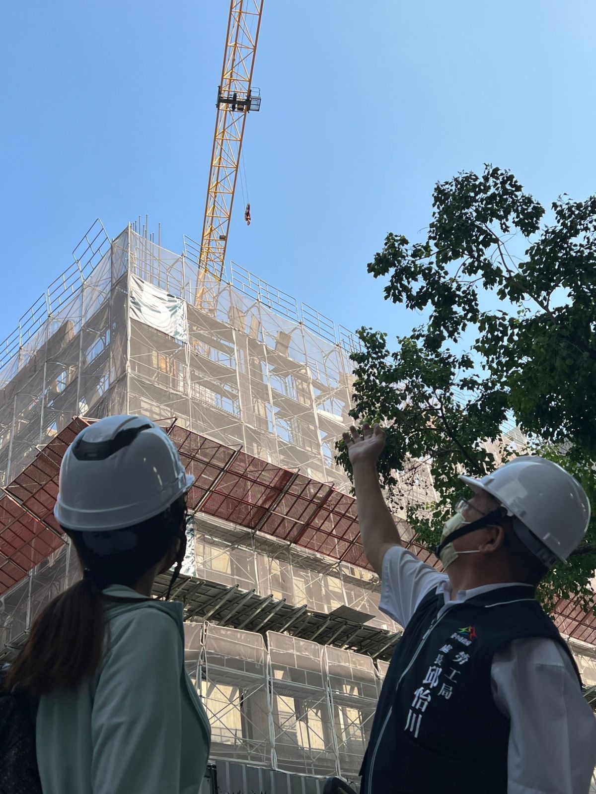 ▲勞工局加強營造工地吊掛作業稽查(圖／勞工局提供2023.5.24)