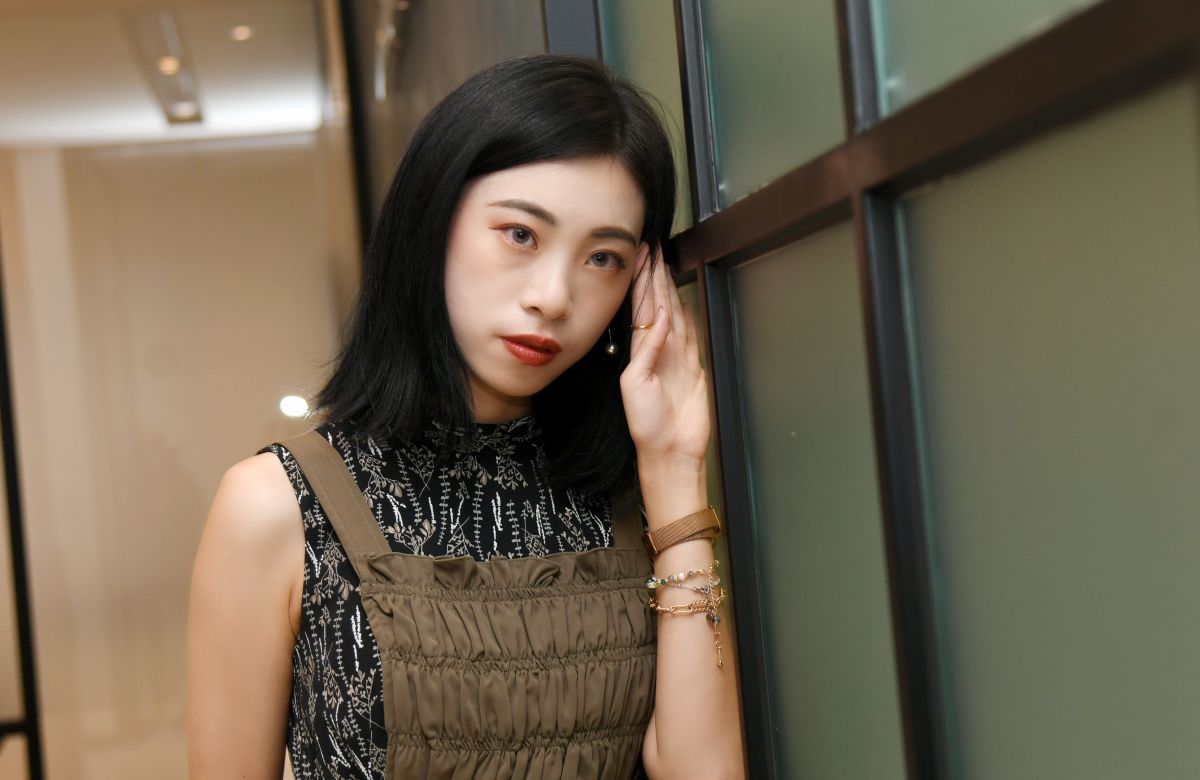 ▲成人直播主「內內」接受《NOWnews》專訪，吐露私密片外流始末與轉職心聲，要大家別再喊她「輔導長」。（圖／記者林調遜攝）