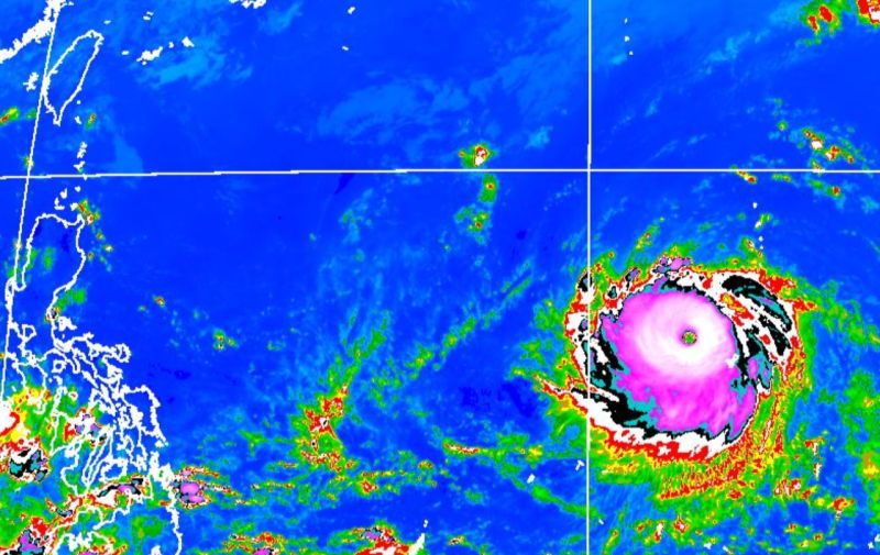 ▲氣象局說明，瑪娃颱風將在週末達到強度巔峰，並在下週二、下週三最靠近台灣，實際影響還有待觀察。（圖／中央氣象局提供）