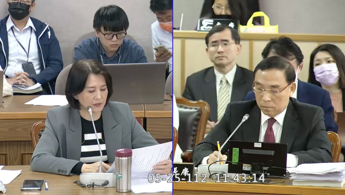 ▲國民黨立委王鴻薇質詢法務部長蔡清祥（圖／翻攝立法院議事轉播）