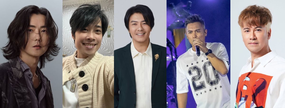 ▲黃義達（左圖起）、TANK、阿杜、范逸臣、李聖傑他們的經典歌曲，至今依舊被人傳唱。（圖／翻攝黃義達、TANK、阿杜、范逸臣、李聖傑微博）
