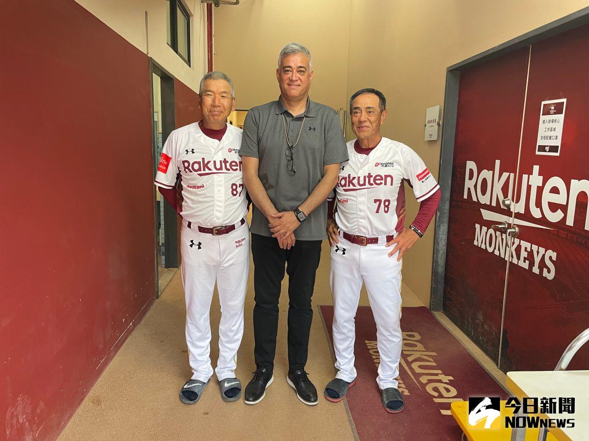 ▲巨人隊國際球探友利結參訪中職樂天球團，他曾是郭泰源、松坂大輔前隊友。（圖／吳政紘攝）